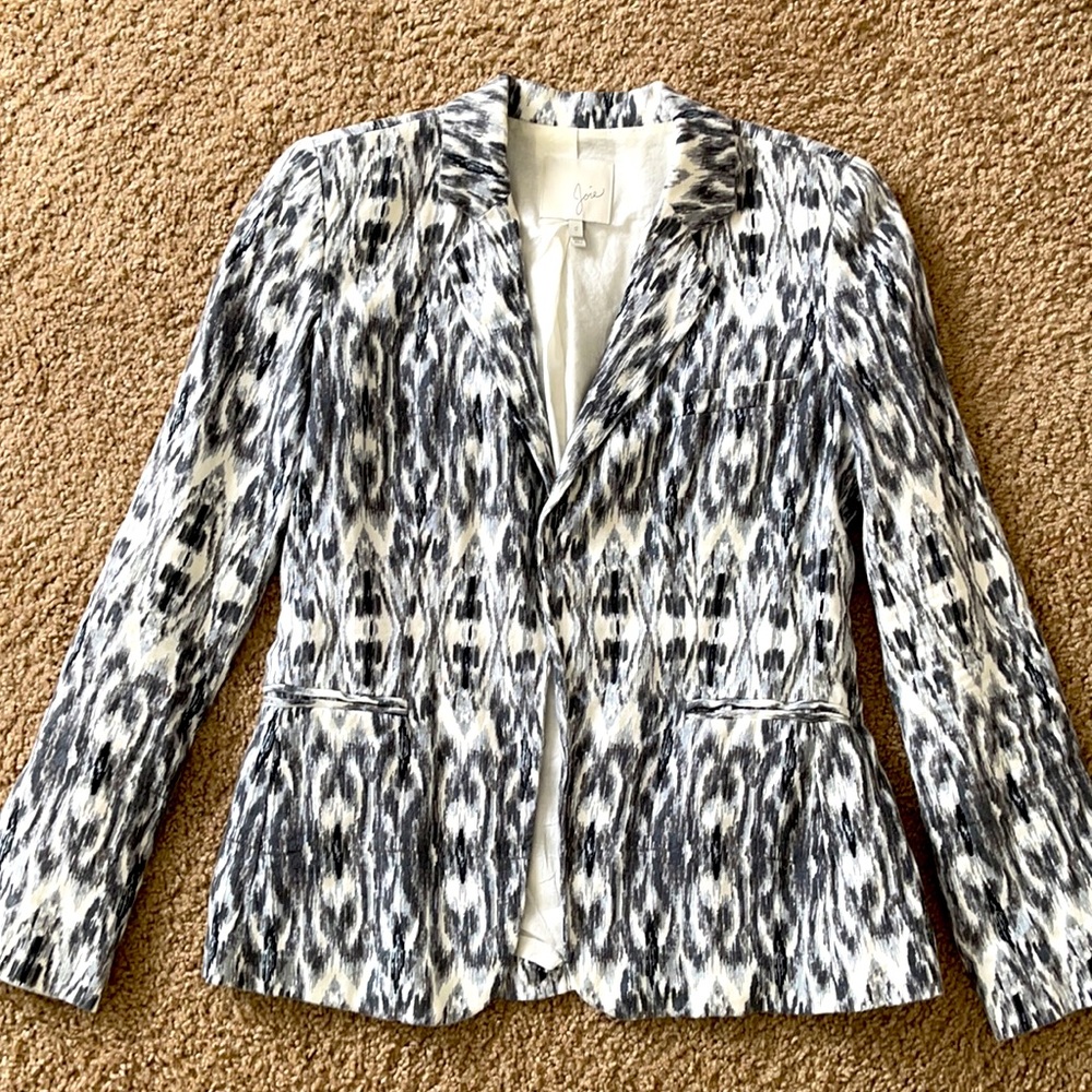 Joie linen blazer o xs s